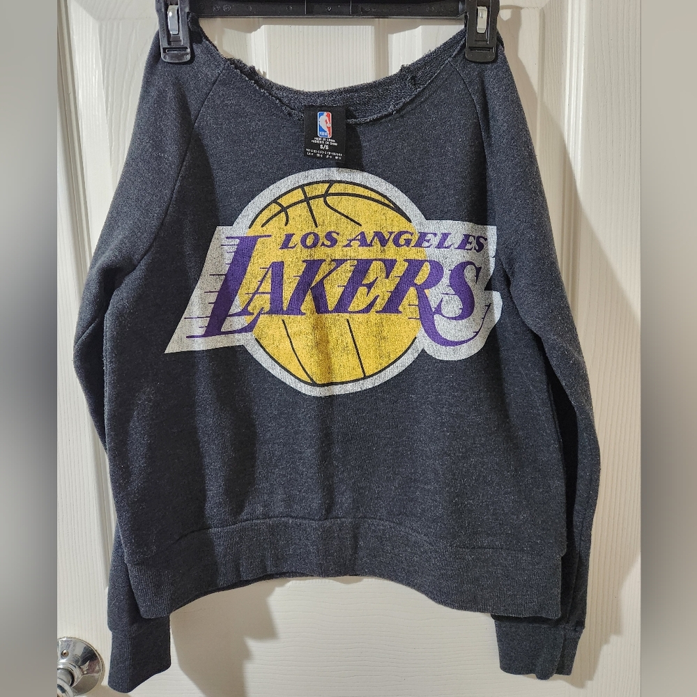 NBA Off-the-Shoulder Sweater - Black and Yellow
